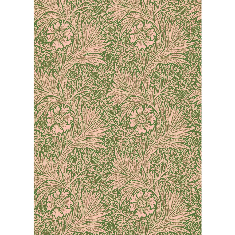 Marigold Wallpaper 216953 by Morris & Co in Pink Olive Green